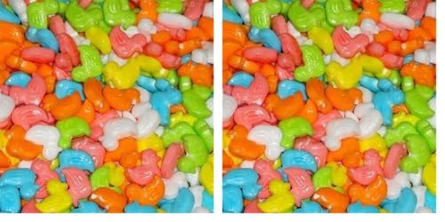 Candy Duckies Ducks Assorted Rainbow Colors 2 Pounds (Pack of 2)