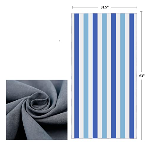 VL-Pack-of-2-Beach-Towel-Cabana-Stripes-For-Travel-Swimming-Camping-Holiday-Super-Absorbent-Quick-Dry-Sand-Free-Compact-Lightweight-100-Microfiber-Materials-90x180cm-Pink-Stripes