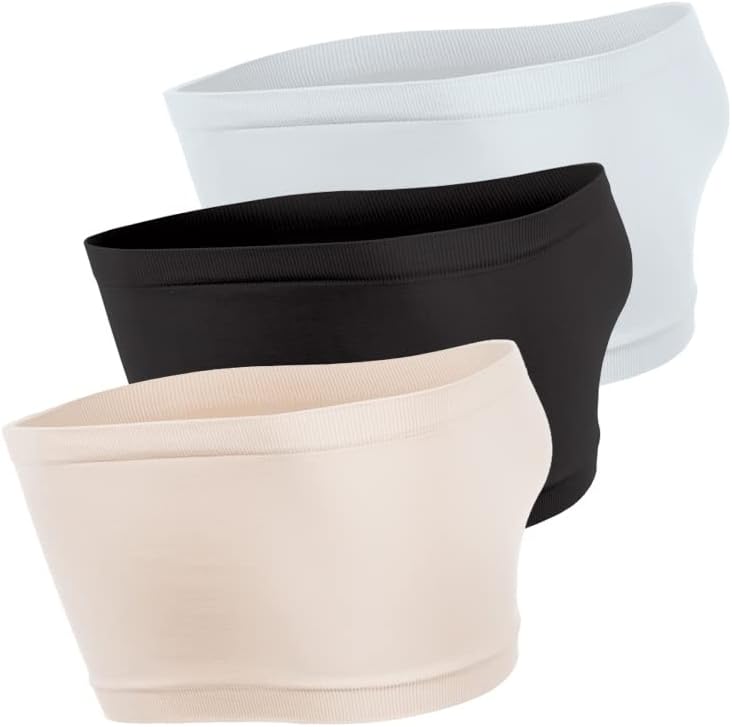 Kurve Seamless Bandeau Tube top - UV Protective Fabric, Rated UPF 50+ (Non-Padded) -Made in USA-