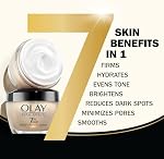 Crème de Nuit Raffermissante Olay Total Effects 7-En-Un, Hydratant pour le Visage avec Vitamine B3, Niacinamide, 50 ml