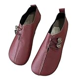 Cuir souple respirant : fabriqué en cuir doux et respirant pour garder les pieds au frais et au sec. Le design mocassin à enfiler allie style et commodité