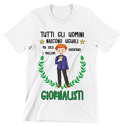 Incidiamo T-Shirt Uomo Giornalista Divertente Mestieri Solo i Migliori Diventano