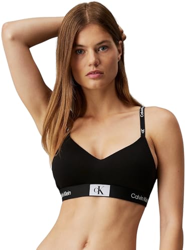 Calvin Klein Damen BH Bralette Light Lined Weich vorgeformte Cups, Schwarz...