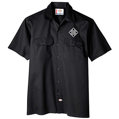 TELEFUNKEN Elektroakustik Embroidered Work Shirt (XXL, Black)