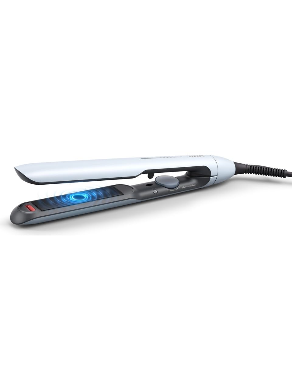 Philips 5000 Series Hair Straightener with ThermoShield Technology in White [Model BHS520/00]