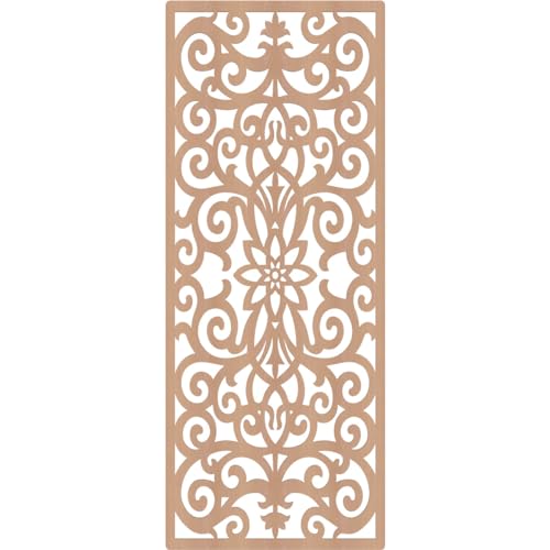 Image of Buel Decorative Pierced Fretwork Wood Wall Panels, 31 3 /8 inchW x 79 3 /8 inchH x 1 /4 inchT, Alder