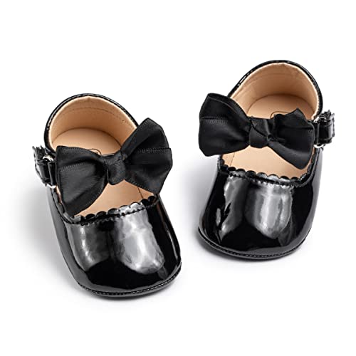 Image of Meckior Infant Baby Girl Sandals Soft Non-Slip Rubber Sole Handmade Princess Wedding Dress Shoes Toddler First Walkers