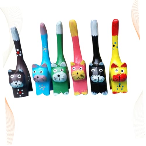 YARNOW 6 Unidades decoração de gatinhos gato brinquedo para crianças animais decoração de jardim ao