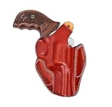 Leather Holster with Safety Lock fits Taurus 856 Defender or Model 605 692, Handmade, Right Handed, PulsarHolster (Brown, Taurus Model 605 357 Mag 3' Barrel)