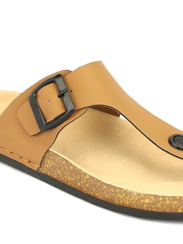 Image of Men V-Shape Thong Slippers | Casual Flip-Flops | Slippers for Men | Lightweight Rubber Sandals | Comfortable Anti-Slip Footwear