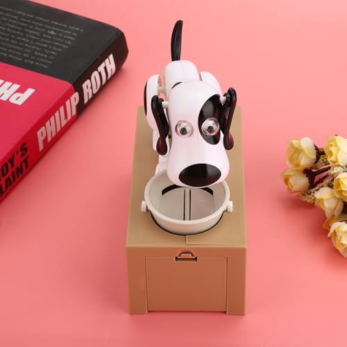 Cartoon-Hundefresser-Spardose, Süßes Spartopf-Kindergeburtstagsgeschenk, Zum Spaß Beim Geldsparen, Hergestellt aus Hochwertigem ABS-Material