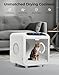 COZIVVOVV 72L Large Pet Dryer Box, Automatic Ultra Quiet Cat Hair Drying Box with Smart Temperature, Wind and Time Via APP or Touch Panel Control, Grooming Small Middle Dog Blower