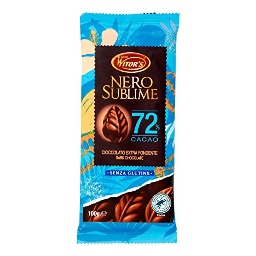 TAVOLETTA DI CIOCCOLATO FONDENTE WITOR'S 100g NERO...