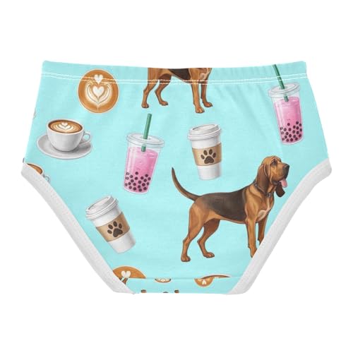 Brown Dogs Kids Underwear, Toddler Briefs, Girls Underwear Cotton, 2–8 Years2