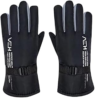 Dantazz Winter Gloves Men's Non Slip Gloves Hand Running Running Running Running Men's Ski Gloves Kids Obstacle Course Equipment Outdoor (Grey, One Size)