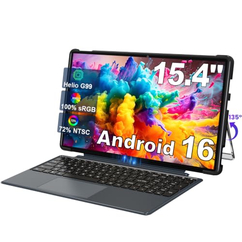 Image of jumper 15.4 inch 2-in-1 Tablet with Magnetic Keyboard, Helio G99 Processor