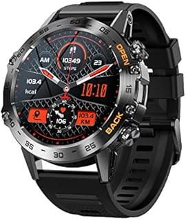 SoPrii Smartwatch Herren, mit Telefonfunktion 1.39" HD Touchscreen Uhren Fitness Tracker Uhr mit Pulsmesser Schlafmonitor Sportuhr Aktivitätstracker 100+ Sportmodi Fitnessuhr für Android IOS(Schwarz)