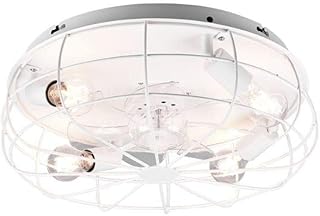 Ventilador Trondheim R61095031, diámetro 48 cm, 4 x E27, color blanco mate