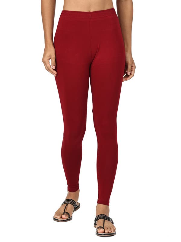 Image of Robinbosky Premium Stretchable Cotton Ankle Legging for Women | Suitable for Formal wear & Casual wear | High-End Elastic Makes The Leggings Squat Proof and Durable for Travel, Yoga, & Workout.