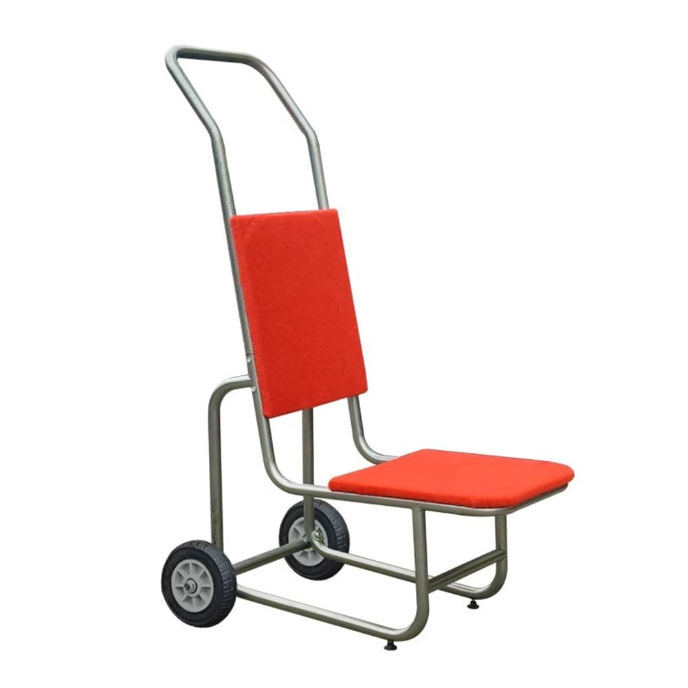 ERSINIAN Chair Dolly,Stack Chair Cart, Heavy-Duty Metal Chair Trolley for Large Events, Storage Dollies with Rubber Wheels