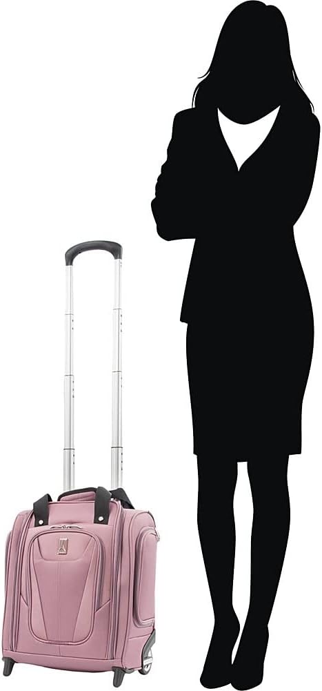 Travelpro Maxlite 5 Softside Lightweight Rolling Underseat Compact Carry-On Upright 2 Wheel Bag, Men and Women, Azure Blue, 15-Inch