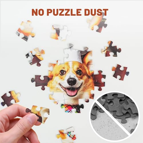 BenBen Rompecabezas de 300 Piezas para Adultos, Fiesta de Cena de Perros, Piezas de Cartón Grueso con Ajuste Perfecto, Ideal para Noches de Juegos Familiares miniatura 6