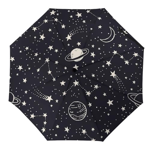 Parapluie automatique compact à motif chat pour vos trajets quotidiens et voyages