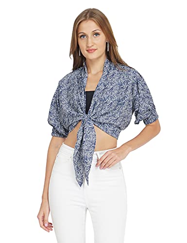 Image of oxolloxo Striped Love Women's Tie-Up Top