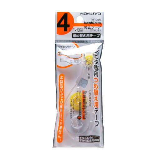 Amazon | コクヨ 修正テープ ケシピタ 詰め替え用テープ 4mm TW-284