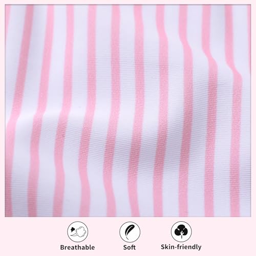 Image of HAPPYMA Baby Swimsuit Toddler Girl Bathing Suit Summer Stripe Bikini Set Beach Two Piece Swim Wear