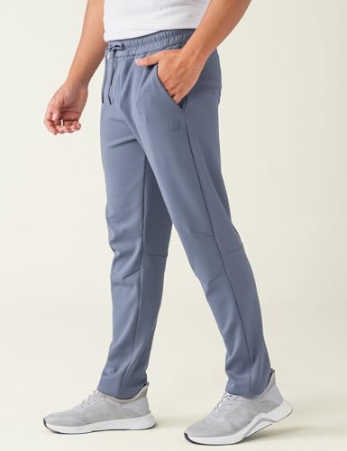 Image of DAMENSCH Men Mid Rise Regular Fit Cotton Blend Solid Moisture Wicking Antimicrobial Zipper Pocket Super Comfortable Baby Terry Lounge Joggers