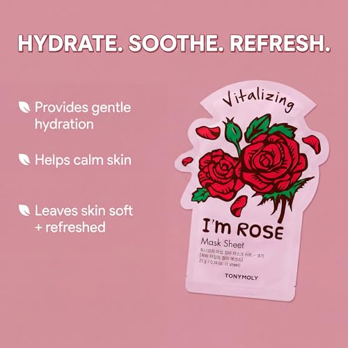 TONYMOLY I’m Sheet Mask Gift Set – Korean Face Mask Variety Pack with Hydrating & Vitamin Essences, 10 Pack - Image 5