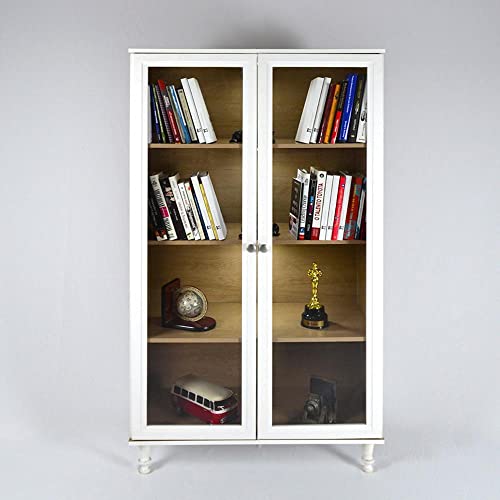 Estante Para Livros Ditália C/kit Luz E-957 Cor:branco