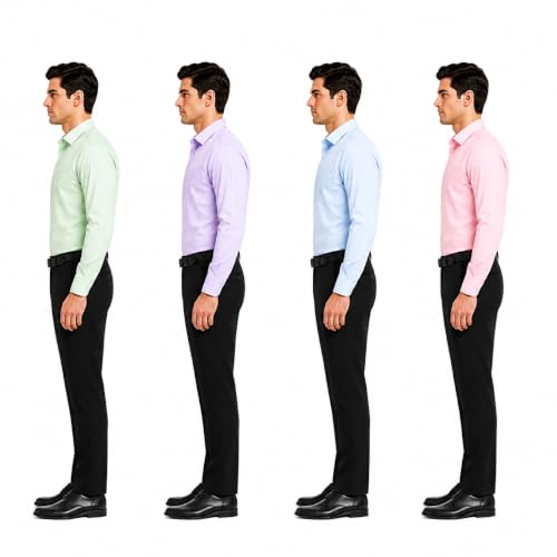 Image of Men's Solid Formal Shirt | Premium Cotton Rich Full Sleeves Shirt | Comfort Fit Office Wear Shirt with Single Chest Pocket | Stylish Casual & Formal Shirt for Men