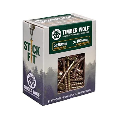 TIMBER WOLF TW50060 Holzschrauben, Zink und Gelb Cover
