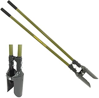 Professional - Post Hole Digger Fencing Spade Heavy Duty Shovel Steel Handles for 6 Inch Hole