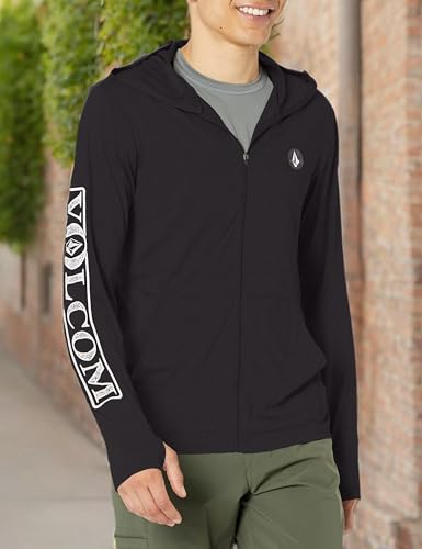 Volcom Men's Standard Rally Hooded Long Sleeve 50+ UPF Loose Fit Rashguard3
