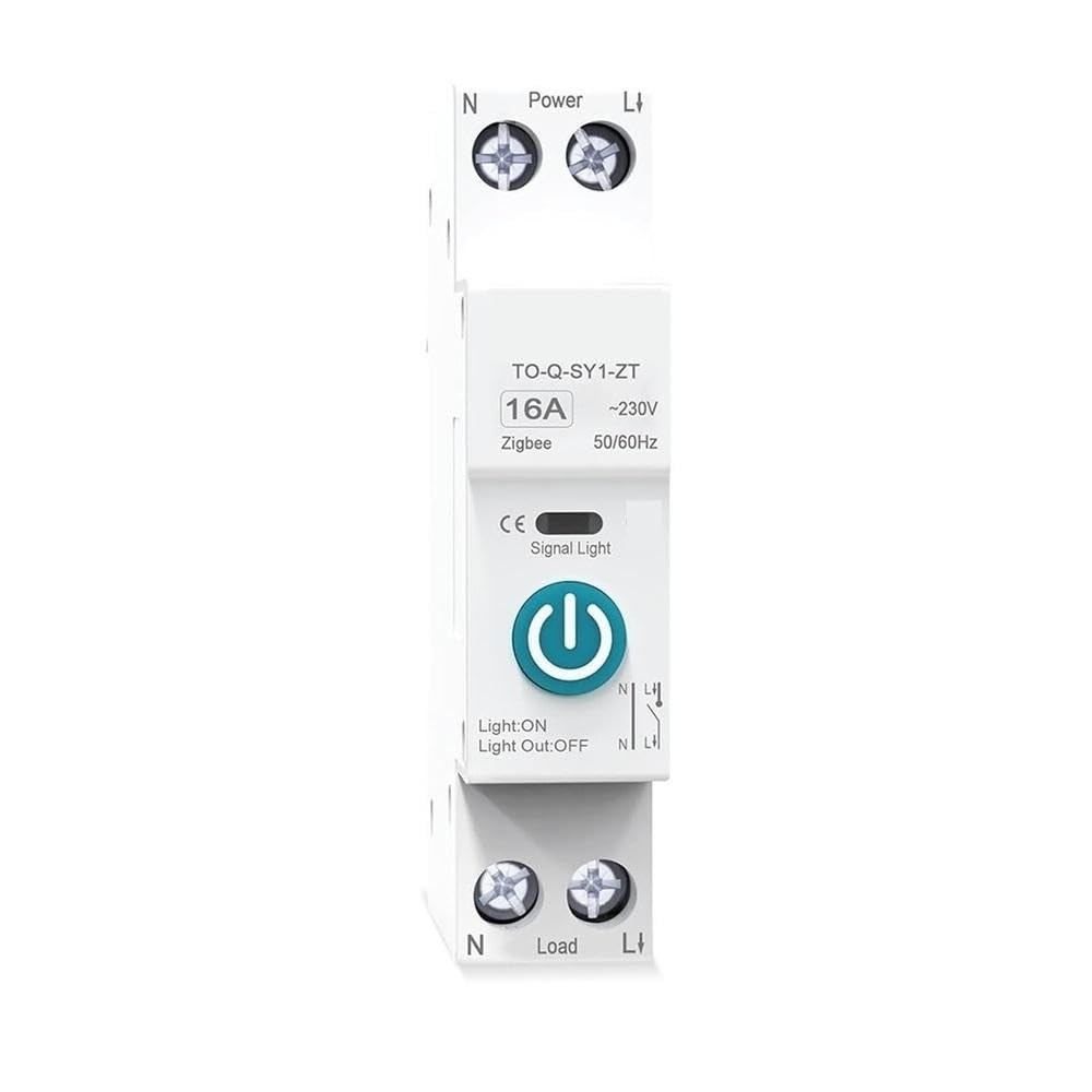 Interruttore Automatico Intelligente Con Misurazione Su Guida DIN 1P 63A Componenti elettrici(SY2 VA protect,Wireless)