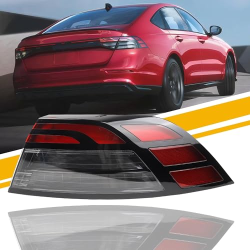 Dasbecan Tail Light Assembly LED Compatible With 2023 2024 2025 Honda Accord Taillight Rear Lamp Right Passenger Side 33500-30A-A01