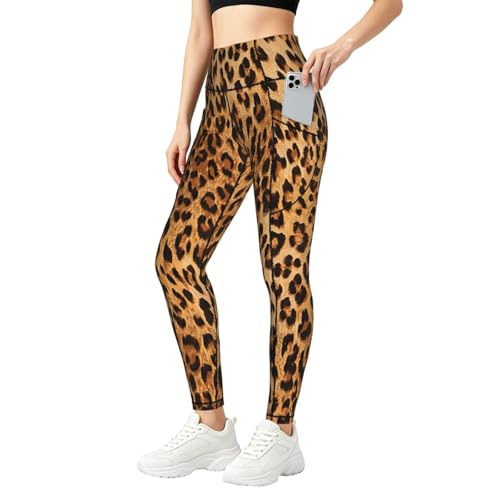 Leggings de gimnasio Yyoretp con bolsillos y cintura alta para entrenar sin interrupciones