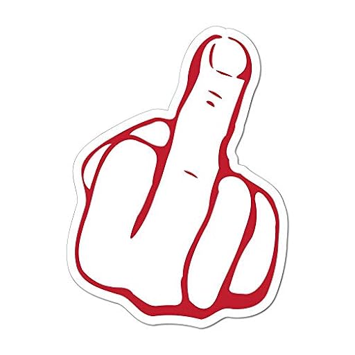 Middle Finger Gesture Rude Swearing Hand Aggressive Car Sticker Decal | Ya disponible en tu tienda friki favorita! En mundofriki.es!