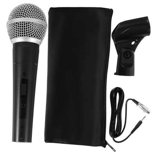 Toddmomy Singing Microphone for Ktv Stage Home Use Built-in Cable Clip Easy to Carry Use