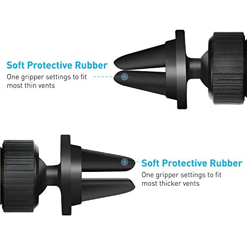Image of XORB Air Navigator x-Grip Premium Air Vent Universal Car Mount Holder for All Mobile Phones (Jet Black)