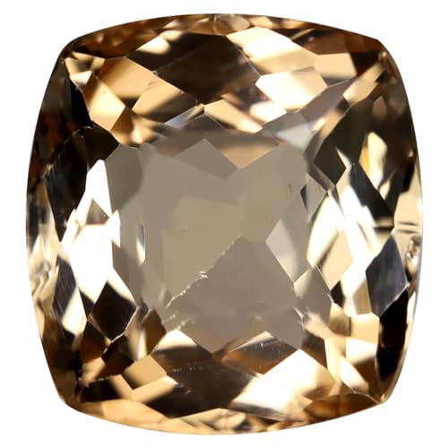 Tourmaline naturelle 3.23 ct taille coussin 9 x 9 mm Mozambique orange rose