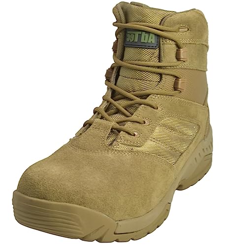 Leather Tactical Boots for Men - Comfortable 6