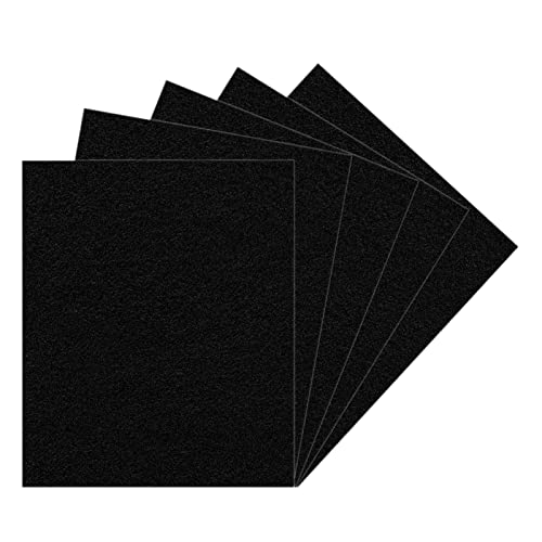 Image of SAVITA 5pcs 25.4 x 22.8cm /10 x 9 inch 3mm Thick Felt Sheets, Stiff Felt Fabric Sheets for Crafts Hard Felt Squares for Sewing Crafting Cushion and Padding