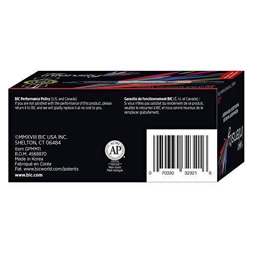 Bic Marking Permanent Marker, Chisel Tip, Black, 12-Count #TOP1