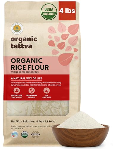 Organic Tattva White Rice Flour, 4 lbs