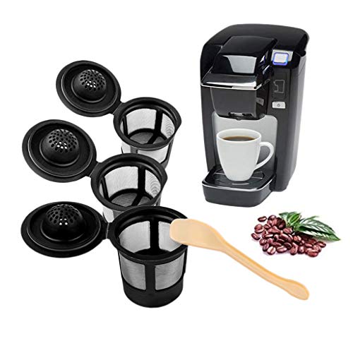 Baoblaze - Pacote com 3 filtros de café KCups reutilizáveis para Keurig 2.0 1.0 K550/K560 - Preto, 4
