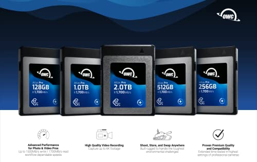 Image of Owc Atlas Pro Cfexpress 2.0 Type B 256GB 1700MB and S Read 1500MB and S | Up to 1700MB per S Read, Up to 1500MB per S Write, Rugged, 3-Year Owc Limited Warranty